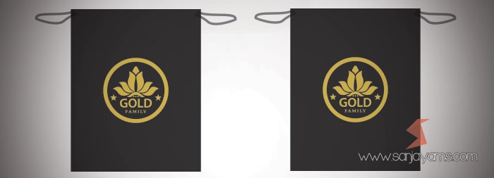 Pouch Serut Gold Family