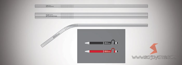 Sedotan dan Pen Sinarmas